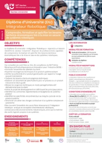 DU Integrateur robotique V3