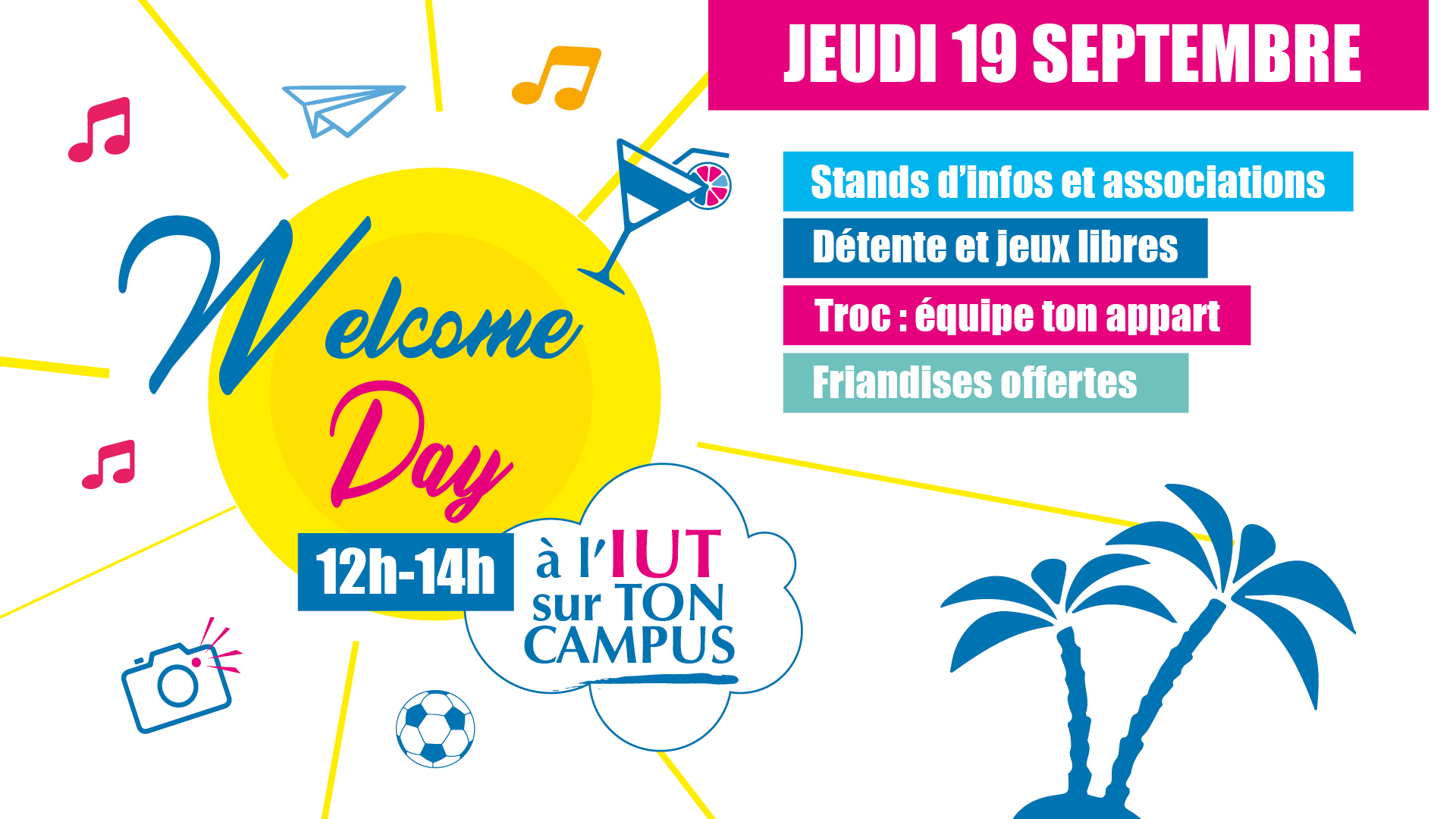 Welcome Day : participez aux festivités de rentrée des étudiants